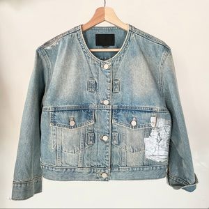 Alexander Wang Runway 2011 Denim Jacket Silver